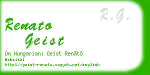 renato geist business card